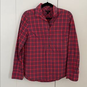 J Crew Plaid Popover Size 10